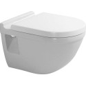 Комплект  Унитаз подвесной Duravit Starck 3 2200090000 + Система инсталляции для унитазов TECE Base K440322 с кнопкой смыва + Крышка-сиденье Duravit S + ершик