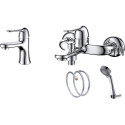 Комплект для ванной D&K DA1340004SET 3 в 1 два смесителя + душевой гарнитур