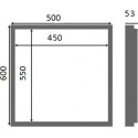 Люк настенный Люкер AL-KR 60x50