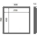 Люк настенный Люкер AL-KR 70x30