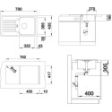 Мойка кухонная Blanco Favos mini антрацит