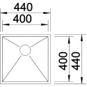 Мойка кухонная Blanco Zerox 400-U