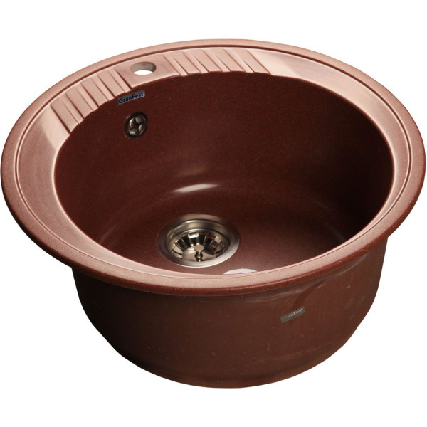 Мойка кухонная GranFest Rondo GF-R520 красный марс
