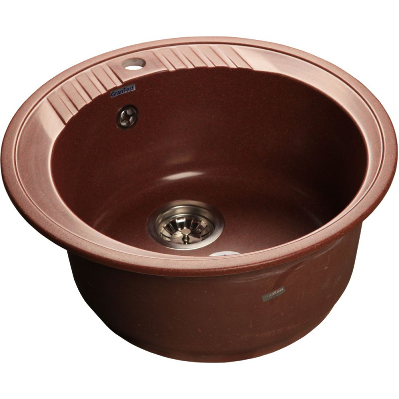 Мойка кухонная GranFest Rondo GF-R520 красный марс