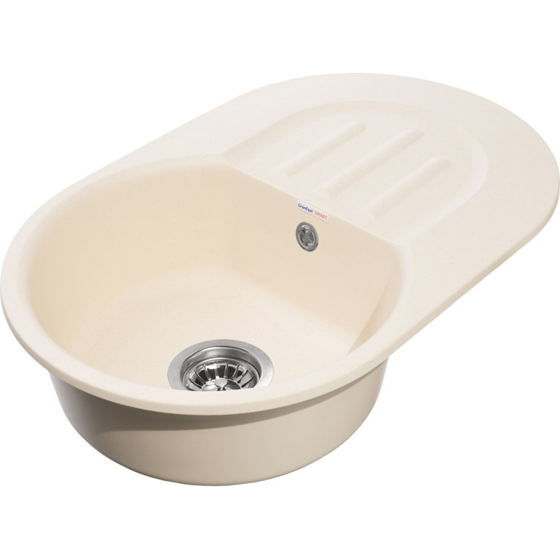 Мойка кухонная GranFest Smart SM 685L бежевая