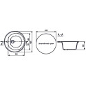 Мойка кухонная Mixline ML-GM11 белый