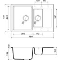 Мойка кухонная Omoikiri Daisen 78-2-BE ваниль