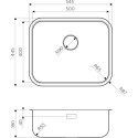 Мойка кухонная Omoikiri Omi 54-U/IF-IN нержавеющая сталь