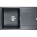 Мойка кухонная Paulmark Flugen PM217850-BLM черный металлик