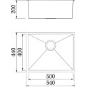 Мойка кухонная Tolero Steel TS- 540 HM