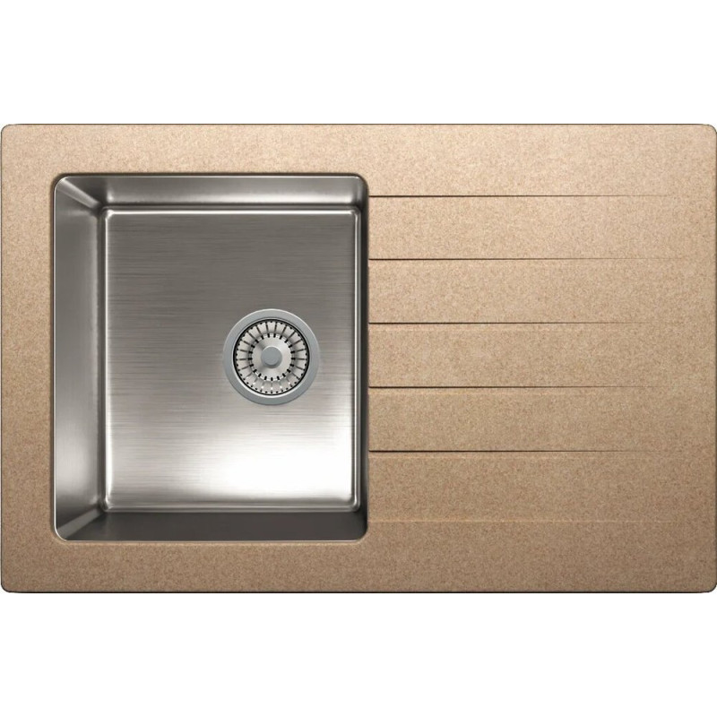 Мойка кухонная Tolero Twist TTS-760 № 101 бежевая