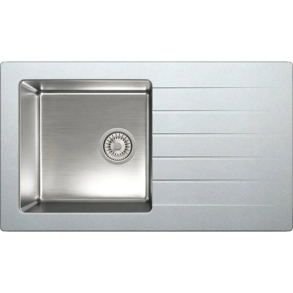 Мойка кухонная Tolero Twist TTS-860 № 001 серый металлик