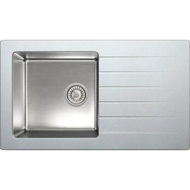 Мойка кухонная Tolero Twist TTS-860 № 001 серый металлик