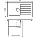 Мойка кухонная Tolero Twist TTS-860 № 001 серый металлик