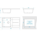 Мойка кухонная ZETT lab. T017Q008 темно-серая