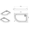 Поддон для душа AM.PM Orange W54T-302R120W64 120x80, правый