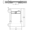 Поддон для душа Aquanet Delight NEW 008B 120x80 черный камень, с сифоном