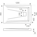 Поддон для душа Good Door Атриум 120x90