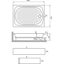 Поддон для душа RGW Lux TN 16180280-21 100x80