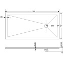 Поддон для душа RGW Stone Tray ST-0127W 70х120 с сифоном