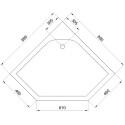 Поддон для душа Royal Bath RB 90 TR 90x90