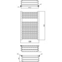 Полотенцесушитель электрический Luxrad Regular G Plus 064087 60х53 R, белый, терморегулятор selmo smart programm с пультом