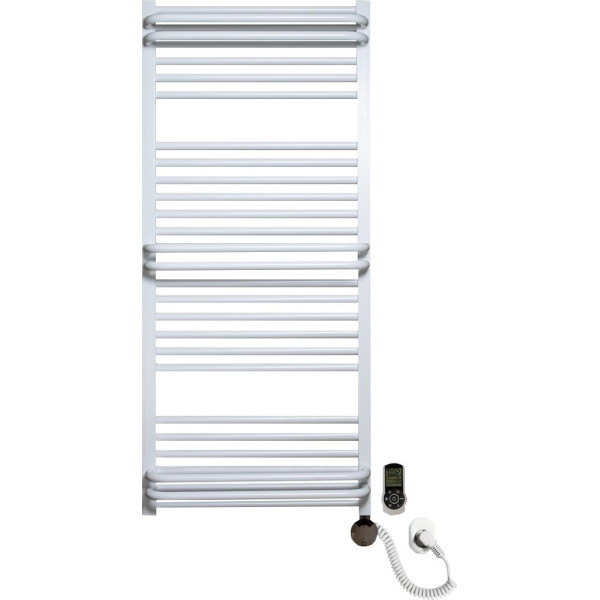 Полотенцесушитель электрический Luxrad Regular G Plus 064183 120х53 R, белый, терморегулятор selmo smart programm с пультом