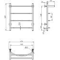 Полотенцесушитель электрический Тругор Пэк 5 60x40, с полкой