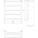 Полотенцесушитель водяной EWRIKA Сафо FТ 70х50, хром