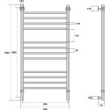 Полотенцесушитель водяной Energy Prestige 100x50