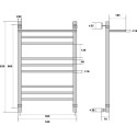 Полотенцесушитель водяной Energy Prestige Modus 80x50