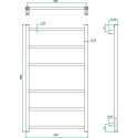 Полотенцесушитель водяной Grota Moda 53x90