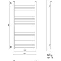 Полотенцесушитель водяной Lemark Ursus П16 50x110, хром