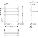 Полотенцесушитель водяной Secado Флоренция 3 50x60, с полкой (28/28)