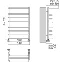 Полотенцесушитель водяной Terminus Арктур П8 500*796
