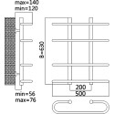 Полотенцесушитель водяной Terminus Сахара П4 500x596