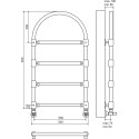 Полотенцесушитель водяной Terminus Версаль П4 500x930 бронза