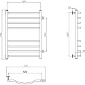 Полотенцесушитель водяной Тругор Лотос ПМ 2 50x80x50