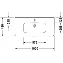 Раковина Duravit DuraStyle 232010