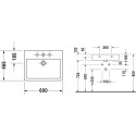 Раковина Duravit Vero 0454600000 60 см