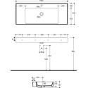 Раковина Kerasan Cento 355001 100 см