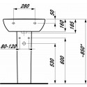 Раковина Laufen Pro 8.1095.1.000.104.1