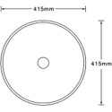 Раковина SantiLine SL-7026 коричневый мрамор