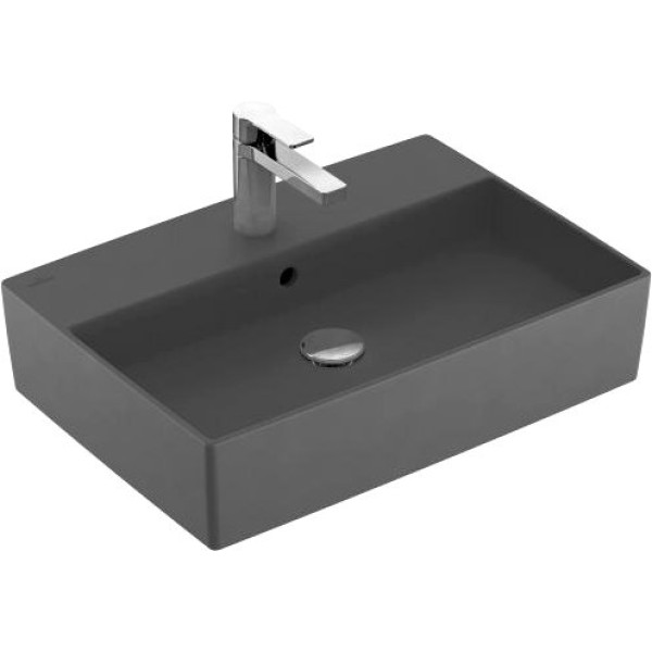 Раковина Villeroy & Boch Memento 4A226GI4 graphite, ceramicplus, с переливом