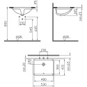 Раковина VitrA S50 5339B003 встраиваемая