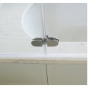 Шторка на ванну GuteWetter Lux Pearl GV-102 левая 80 см стекло бесцветное, профиль хром