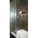 Шторка на ванну GuteWetter Trend Pearl GV-862B левая 110 см стекло бесцветное, фурнитура хром