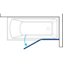 Шторка на ванну Koller Pool Waterfall Line QP95 R Chrome Clear