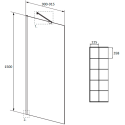 Шторка на ванну Radaway Idea Black PNJ II Factory 90