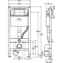 Система инсталляции для унитазов Viega Prevista 8522.10 с кнопкой смыва